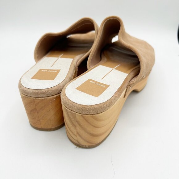 Dolce Vita Dorado Suede Mule Clog Style Open Toe Size 9 Women's - Picture 4 of 5